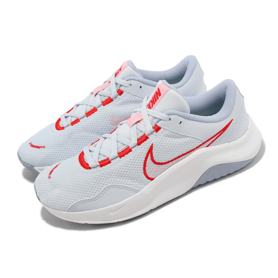 Nike 訓練鞋Wmns Legend Essential 3 NN 女鞋灰粉重訓支撐運動鞋DM1119