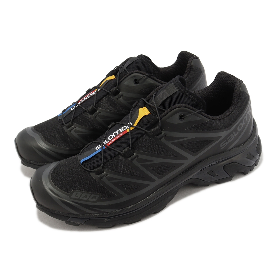 Salomon 戶外鞋XT-6 黑灰幻灰色男鞋女鞋越野跑鞋山系穿搭L41086600|男