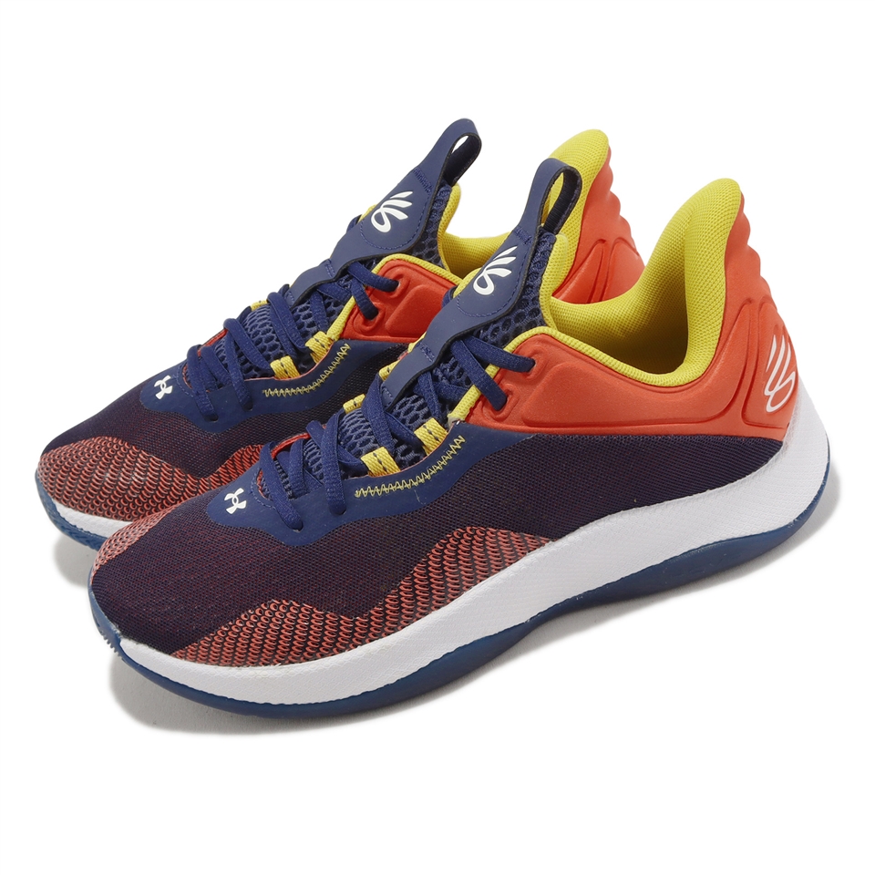 Under Armour 籃球鞋Curry HOVR Splash 2 男鞋藍橘黃緩震UA 3025636400