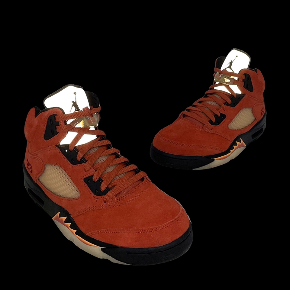 Nike Wmns Air Jordan 5 Retro Dunk on Mars 紅黑女鞋麂皮DD9336-800