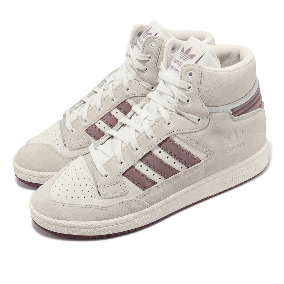 adidas 休閒鞋Centennial 85 HI 男鞋灰白麂皮拼接高筒愛迪達GY2536