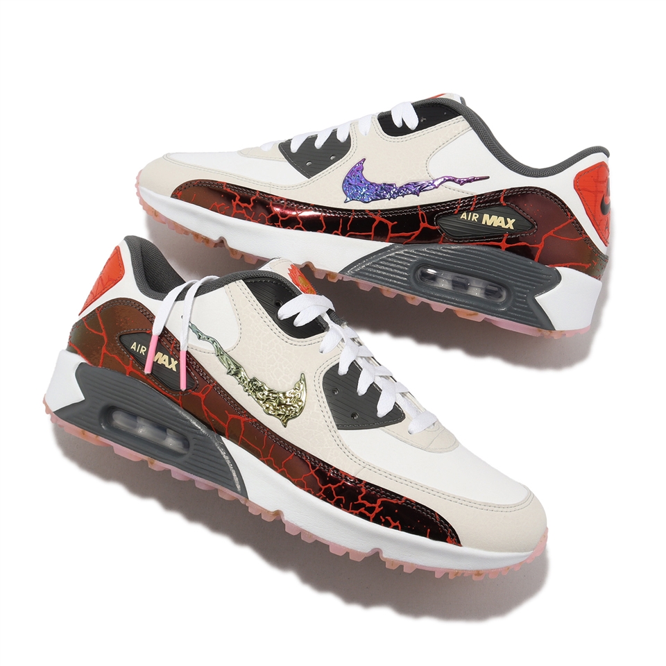 Nike 高爾夫球鞋Air Max 90 G NRG Desert Camo 男鞋白金緩震高球FB5038