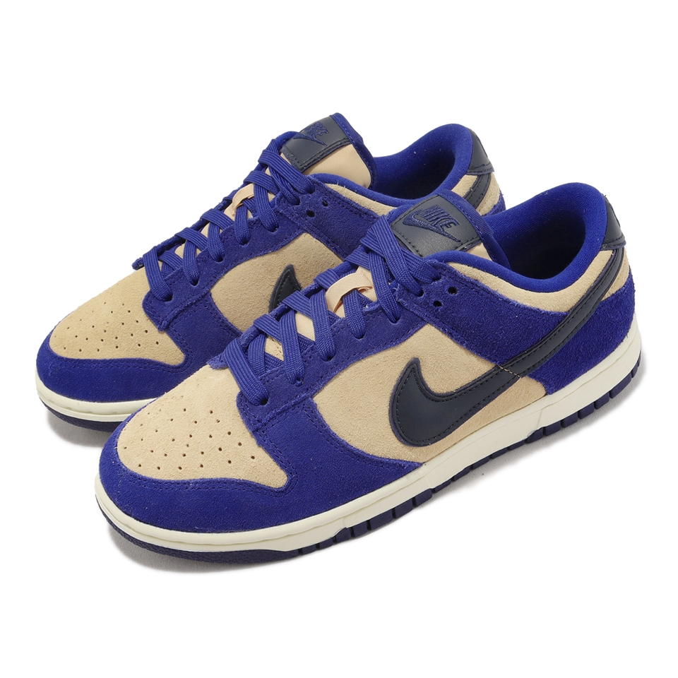 Nike Wmns Dunk Low LX 女鞋男鞋藍卡其麂皮Blue Suede 休閒鞋