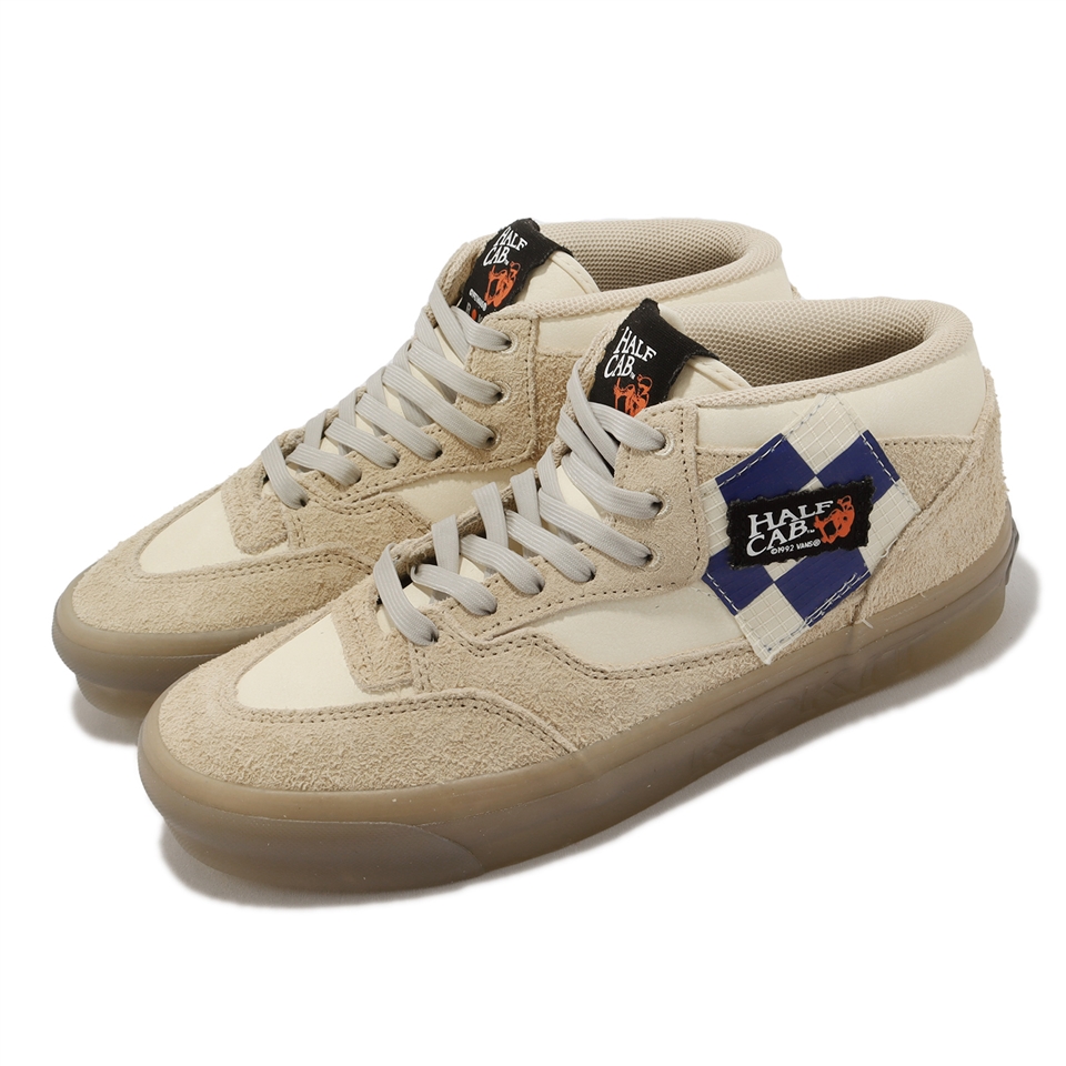 Vans 休閒鞋Rokit Half Cab 33 DX 男鞋米白滑板鞋聯名款中筒