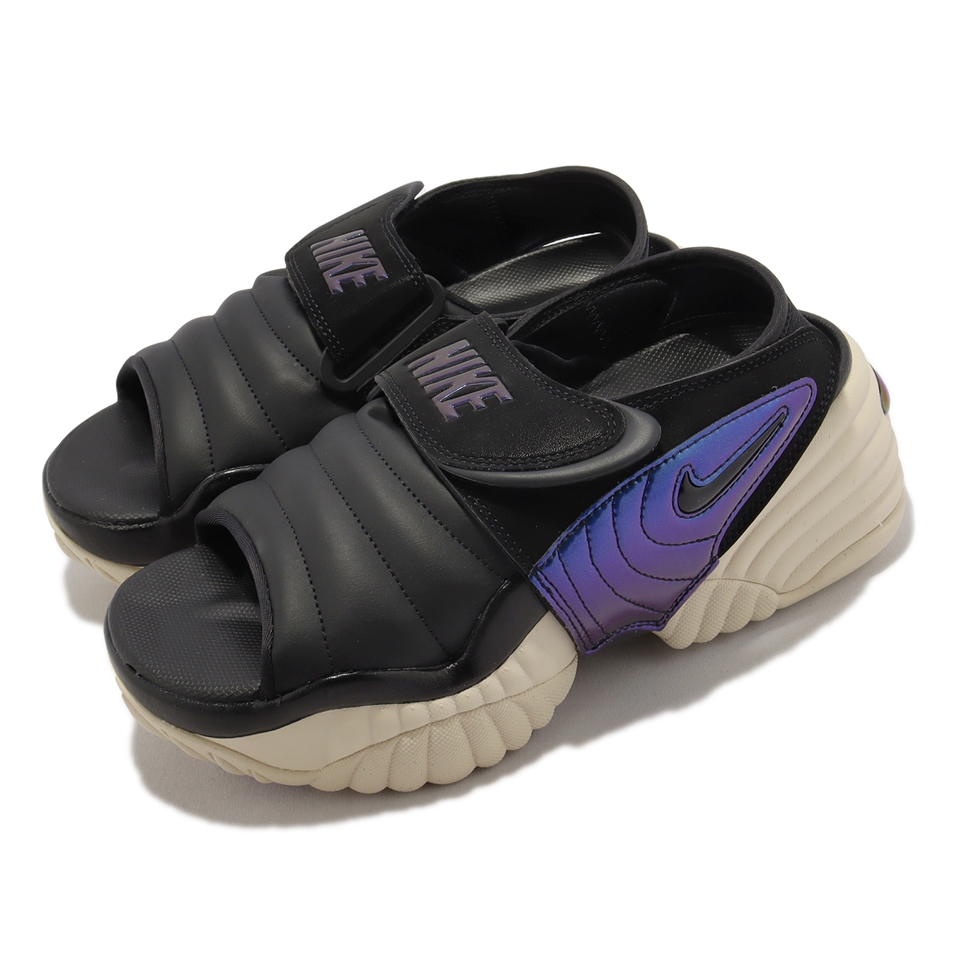 Nike 涼鞋Wmns Air Adjust Force Sandal 黑藍女鞋可拆卸涼拖鞋厚底 