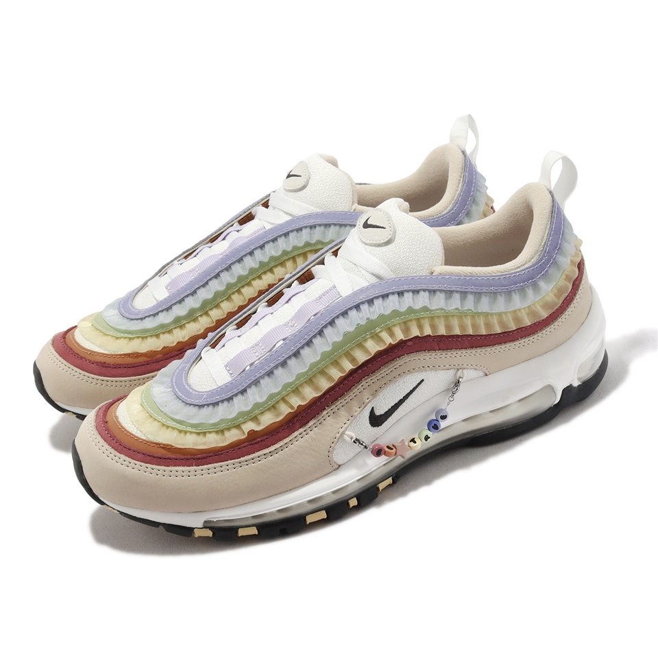 Nike 休閒鞋Air Max 97 BT 男鞋女鞋彩色蕾絲緞帶吊飾串珠Be True