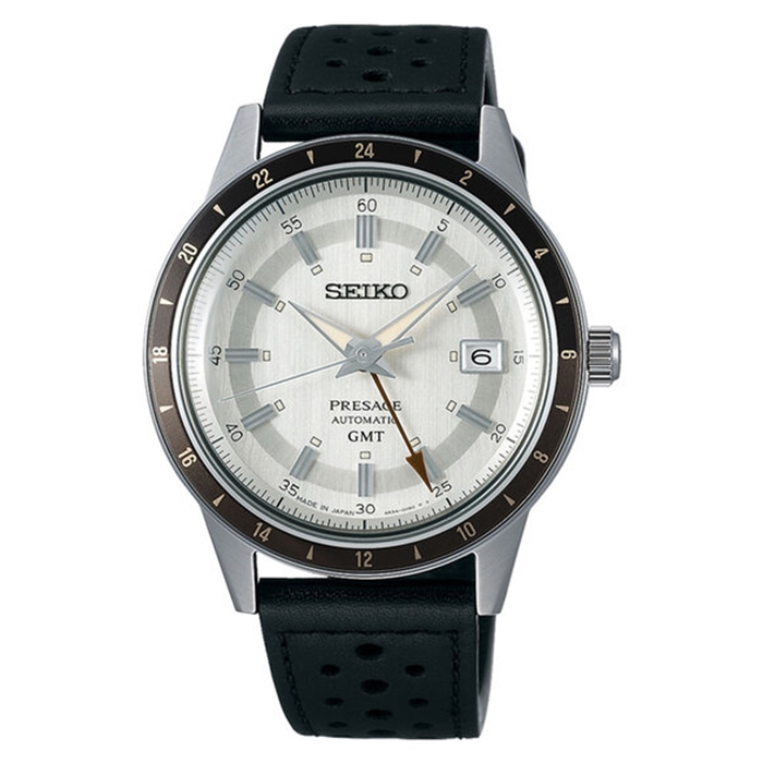 SEIKO】精工Presage Style 60s系列SSK011J1 GMT 皮錶帶機械男錶4R34 