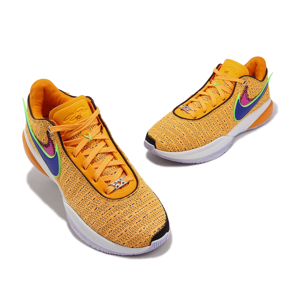 Nike 籃球鞋LeBron XX EP Laser Orange 橘金藍男鞋氣墊LBJ 詹姆斯