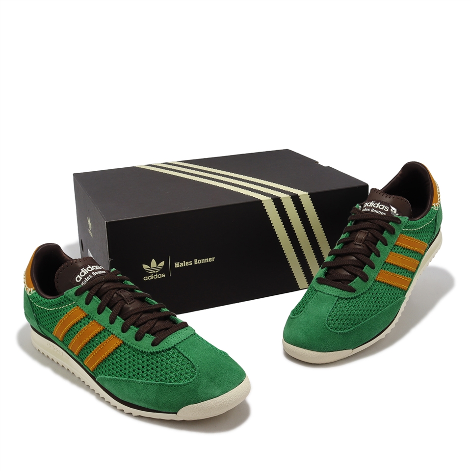 adidas 休閒鞋WB SL72 Knit 男鞋女鞋綠金Wales Bonner 聯名款復古