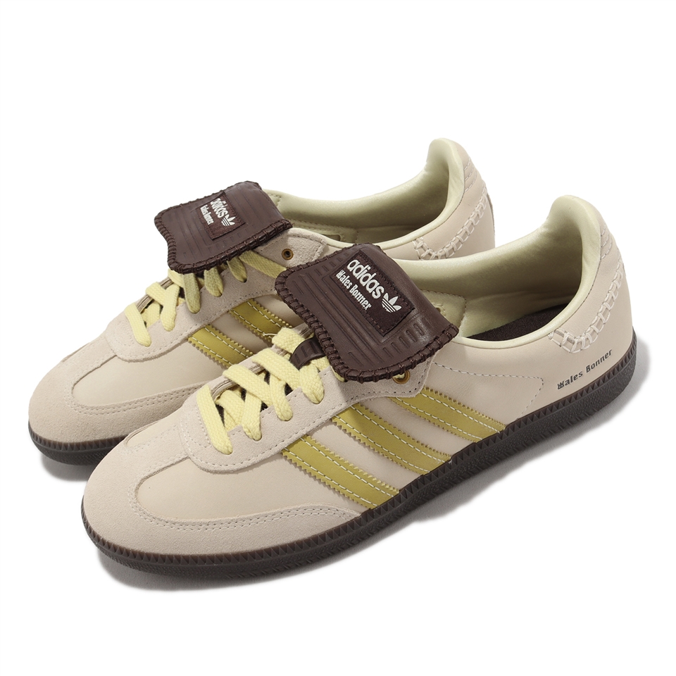 adidas 休閒鞋WB Samba Nubuck 男女鞋米黃Wales Bonner 聯名款愛迪達