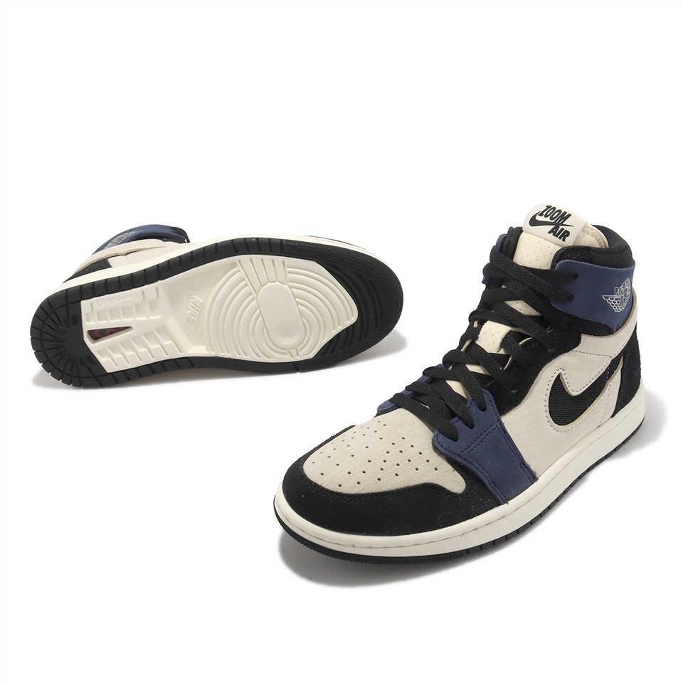 Nike 休閒鞋Wmns Air Jordan 1 ZM Air CMFT 2 女鞋米黑AJ1 麂皮DV1305