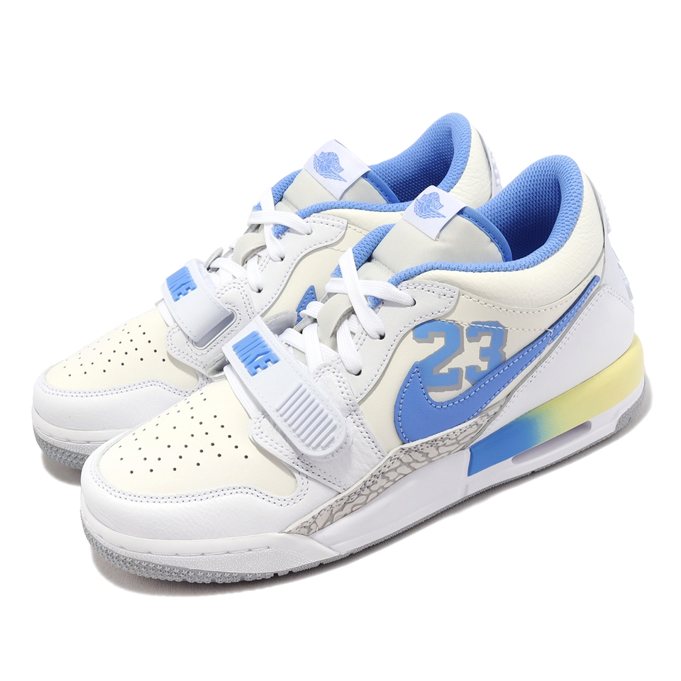 Nike Air Jordan Legacy 312 Low GS 大童鞋女鞋白藍漸層爆裂紋FJ7223