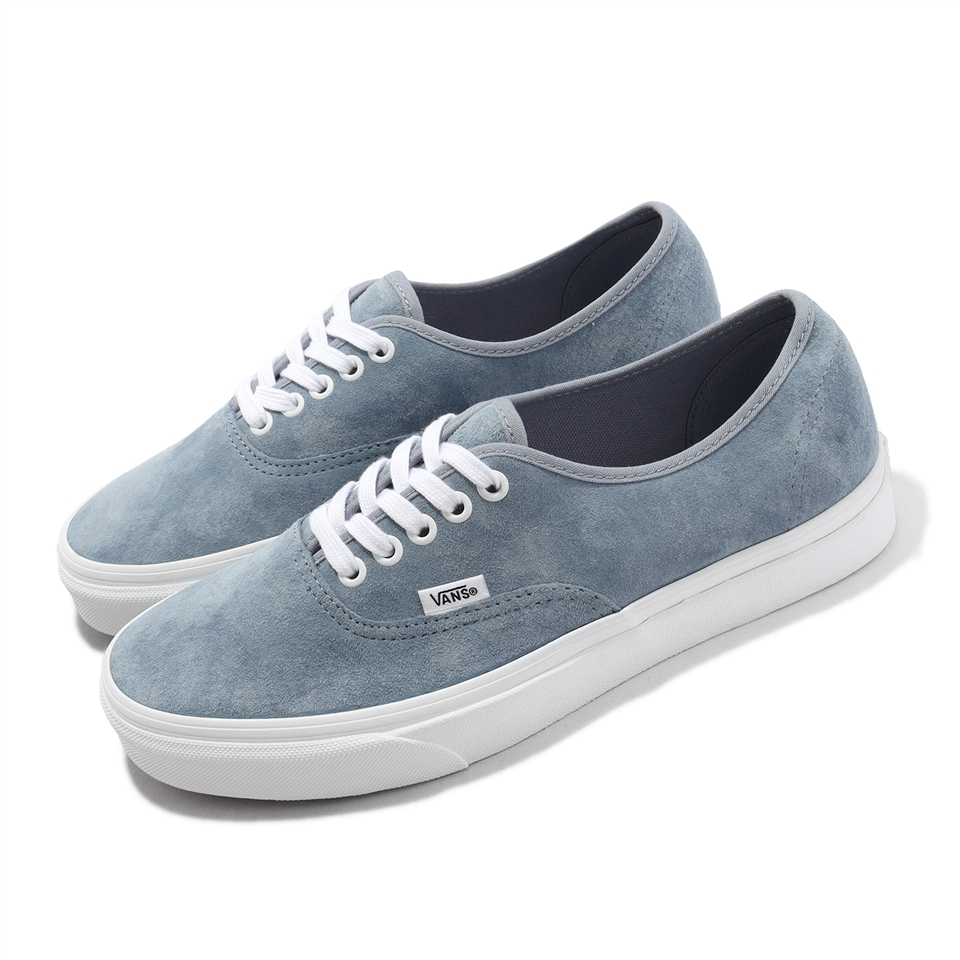 Vans 休閒鞋Authentic 男鞋女鞋霧藍Pig Suede 豬皮百搭基本款