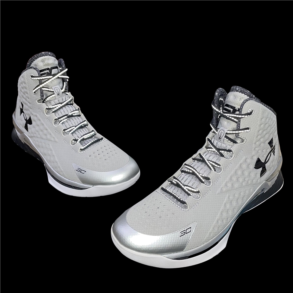 Under Armour 籃球鞋Curry 1 BHM 男鞋灰銀運動鞋黑人歷史月UA