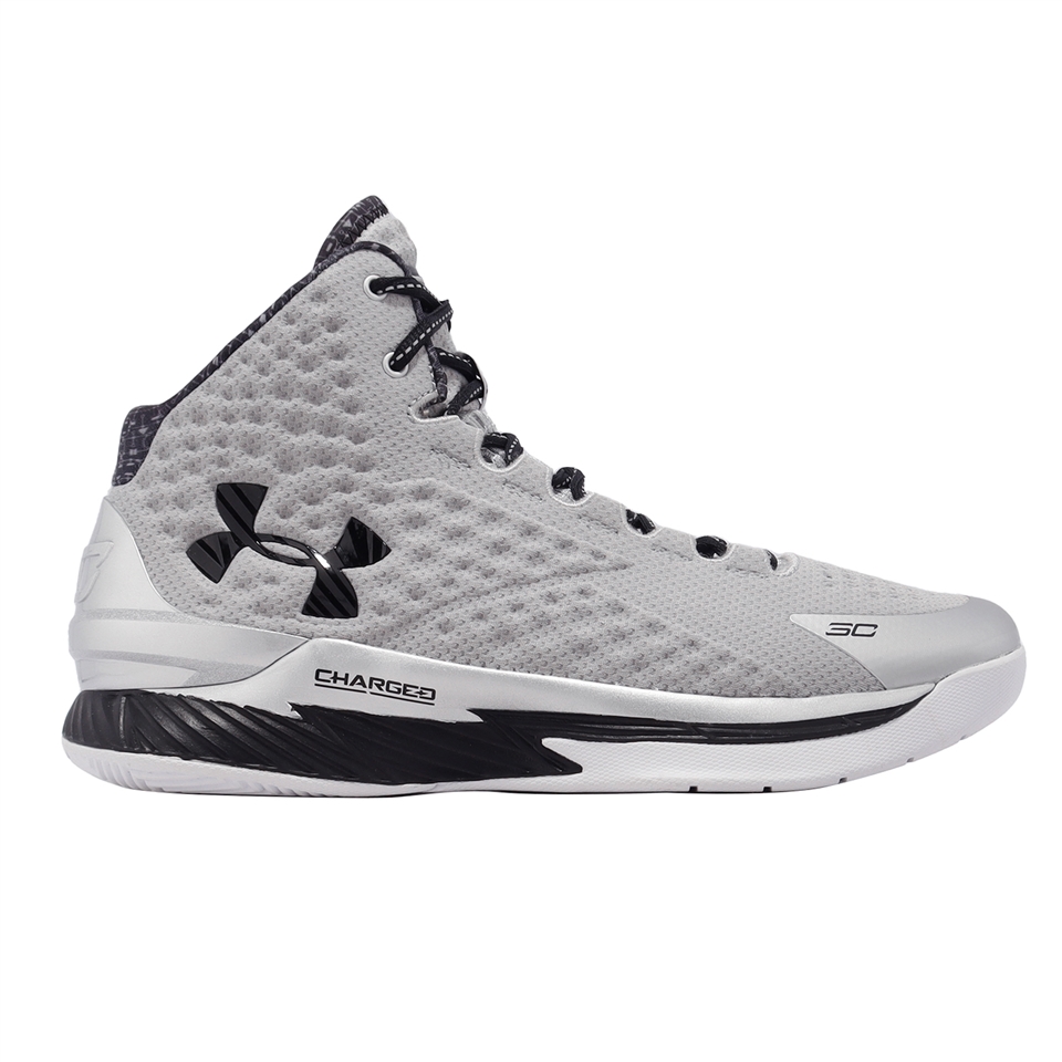 Under Armour 籃球鞋Curry 1 BHM 男鞋灰銀運動鞋黑人歷史月UA