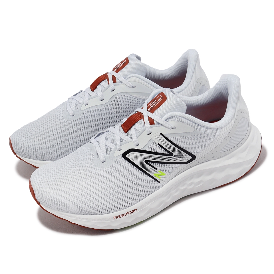 New Balance 慢跑鞋Fresh Foam Arishi V4 2E 寬楦男鞋白黑緩震NB 紐巴