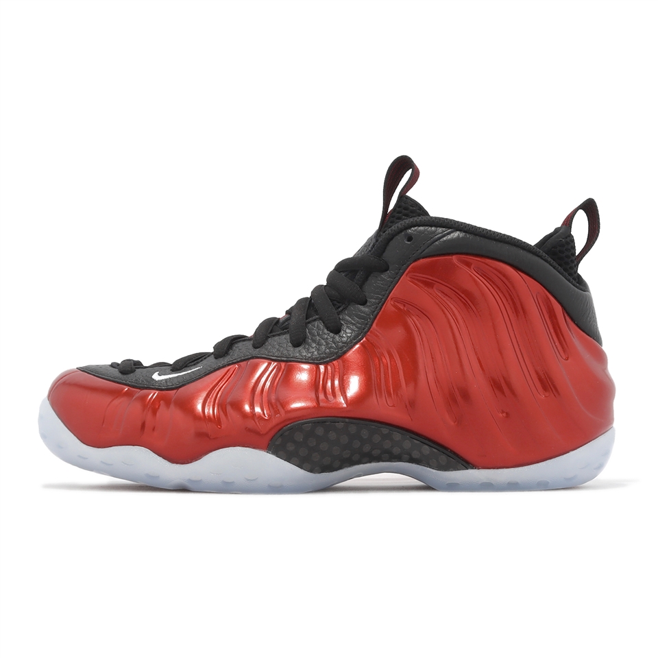 Nike 休閒鞋Air Foamposite One 男鞋女鞋紅黑皮革太空鞋金屬紅冰底