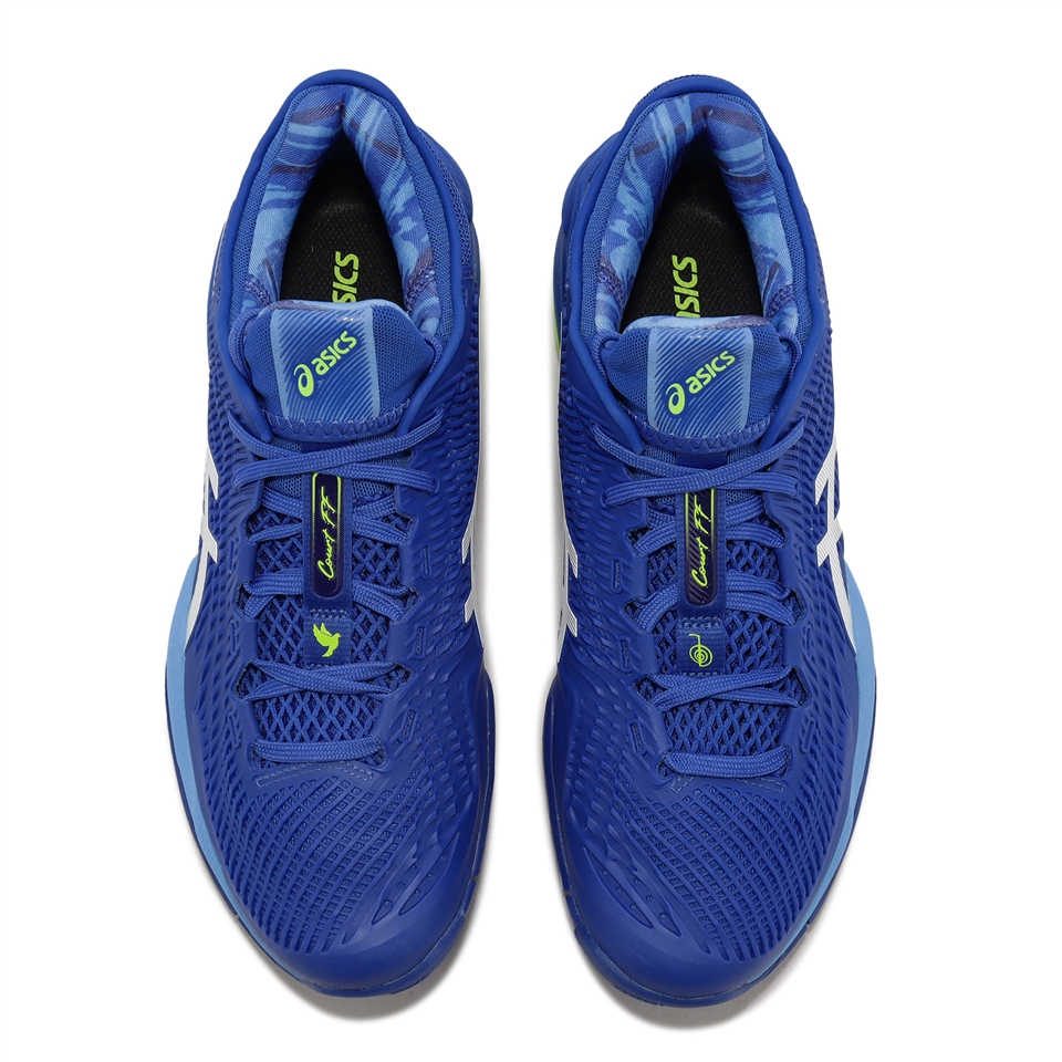 Asics 網球鞋Court FF 3 Novak 男鞋藍綠喬科維奇襪套式緩震亞瑟士