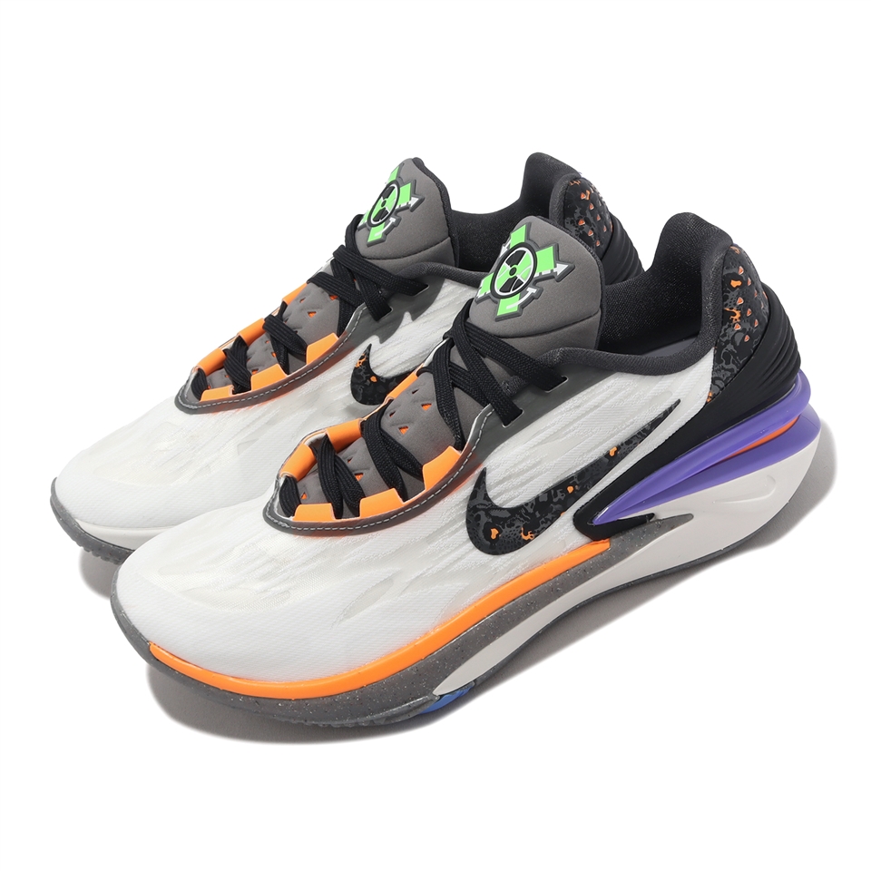 Nike 籃球鞋Air Zoom G.T. Cut 2 EP 白紫橘星火燎原男鞋FN8890-101