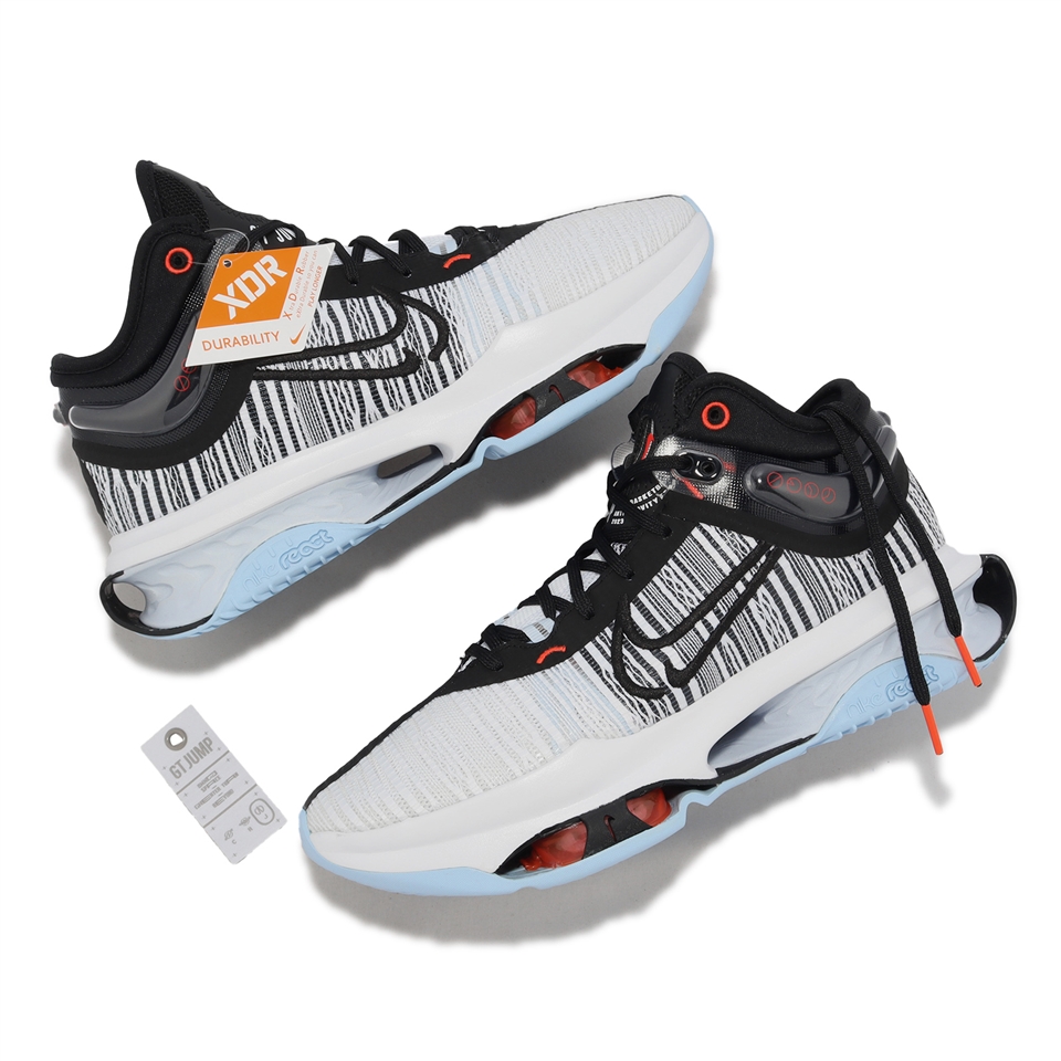 Nike 籃球鞋Air Zoom G.T. Jump 2 EP 男鞋黑白氣墊緩震DJ9432-001|籃球