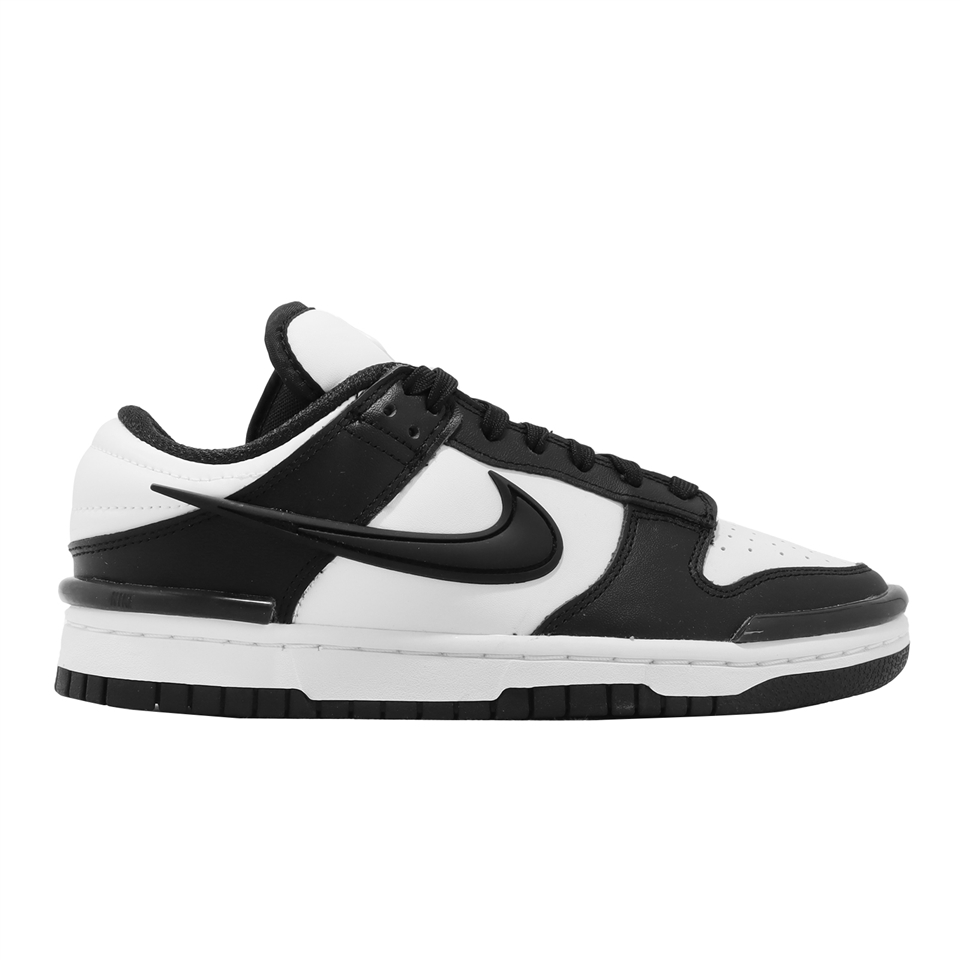 Nike 休閒鞋Wmns Dunk Low Twist 女鞋黑白熊貓厚鞋舌Panda DZ2794-001