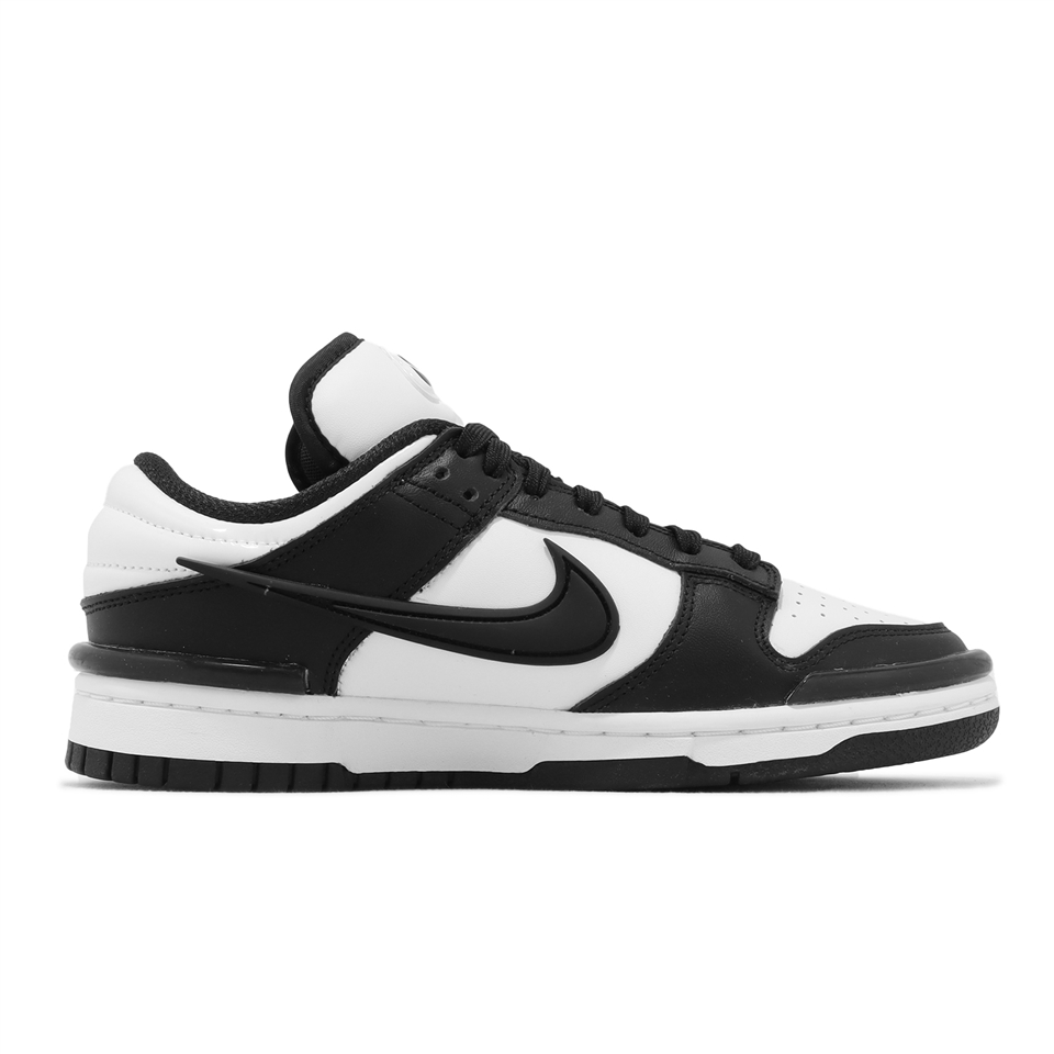 Nike 休閒鞋Wmns Dunk Low Twist 女鞋黑白熊貓厚鞋舌Panda DZ2794-001