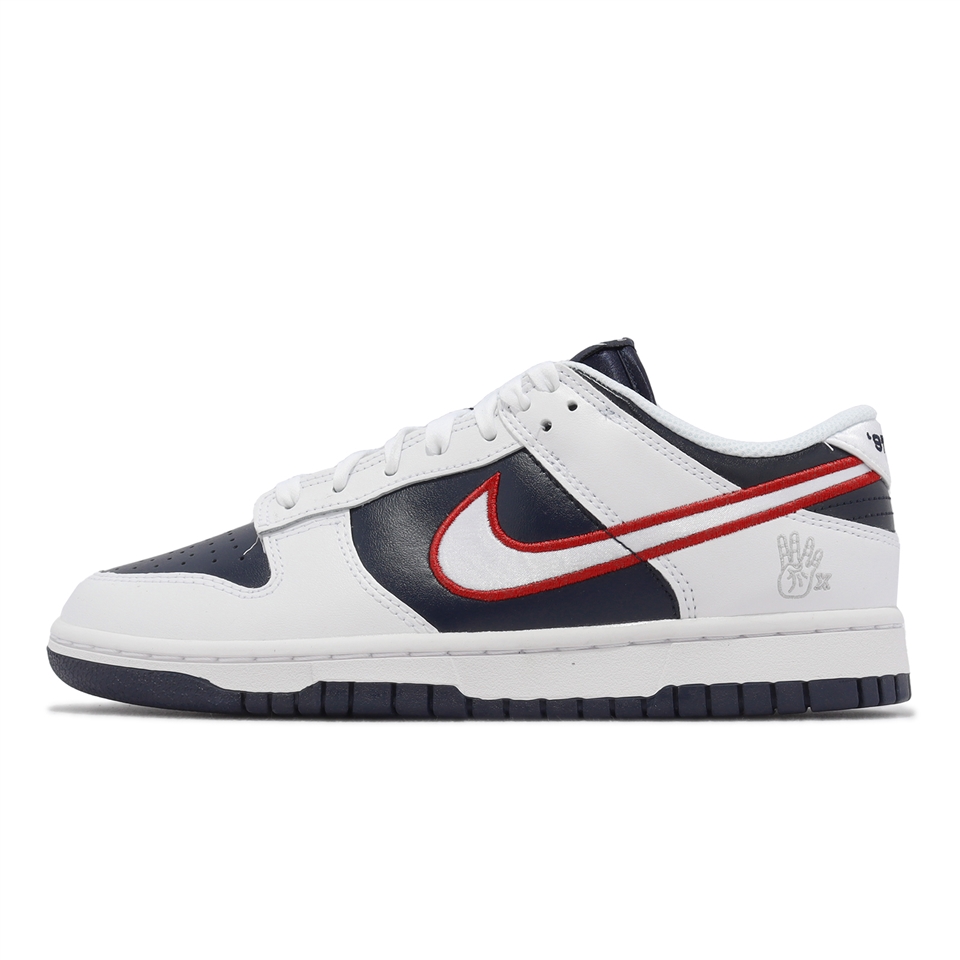 Nike Wmns Dunk Low PRM 女鞋白藍紅休士頓慧星隊四連冠休閒鞋DZ2780