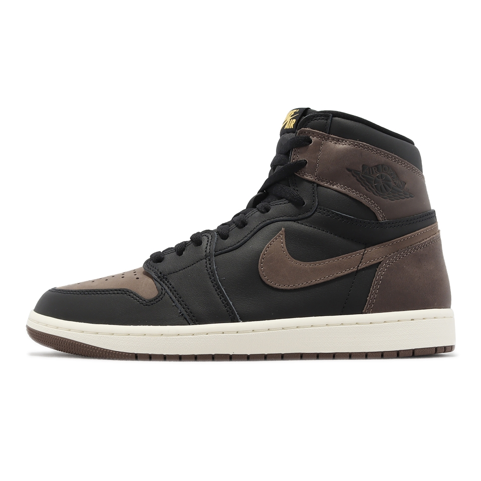 Nike 休閒鞋Air Jordan 1 Retro High OG 男鞋黑摩卡高筒AJ1 拼接DZ5485