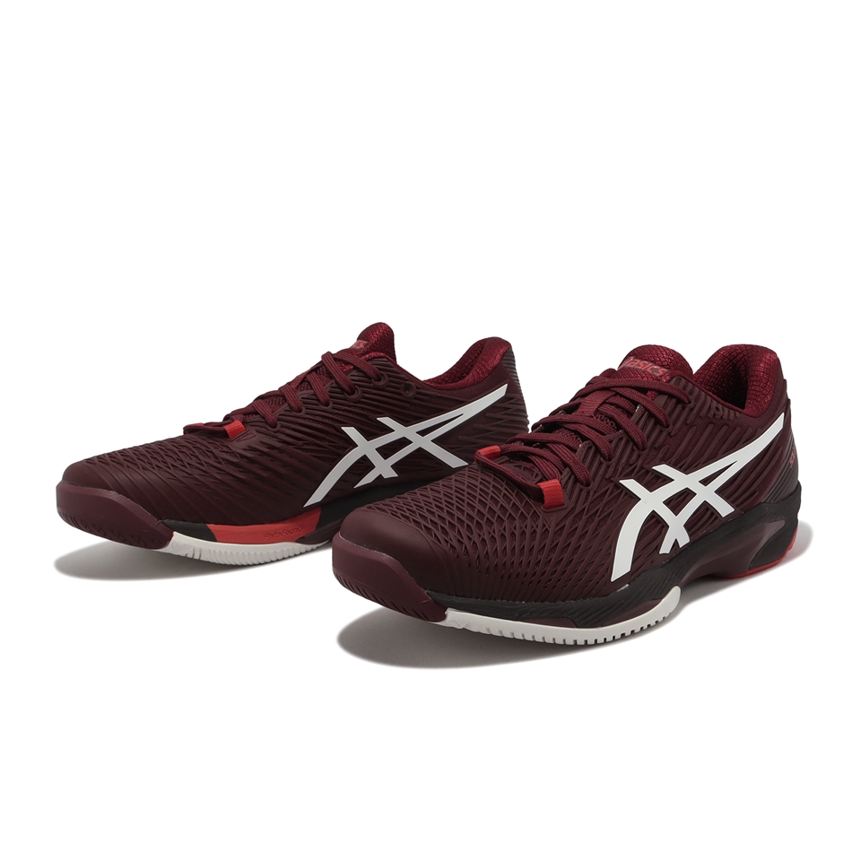 Asics 網球鞋Solution Speed FF 2 男鞋紅白速度型緩衝運動鞋亞瑟士 