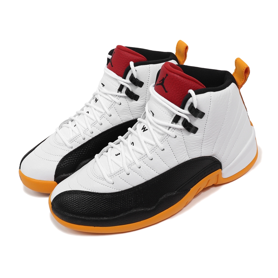 Nike Air Jordan 12 Retro GC 男鞋白黑橘黃25週年中國12代休閒鞋DR8887