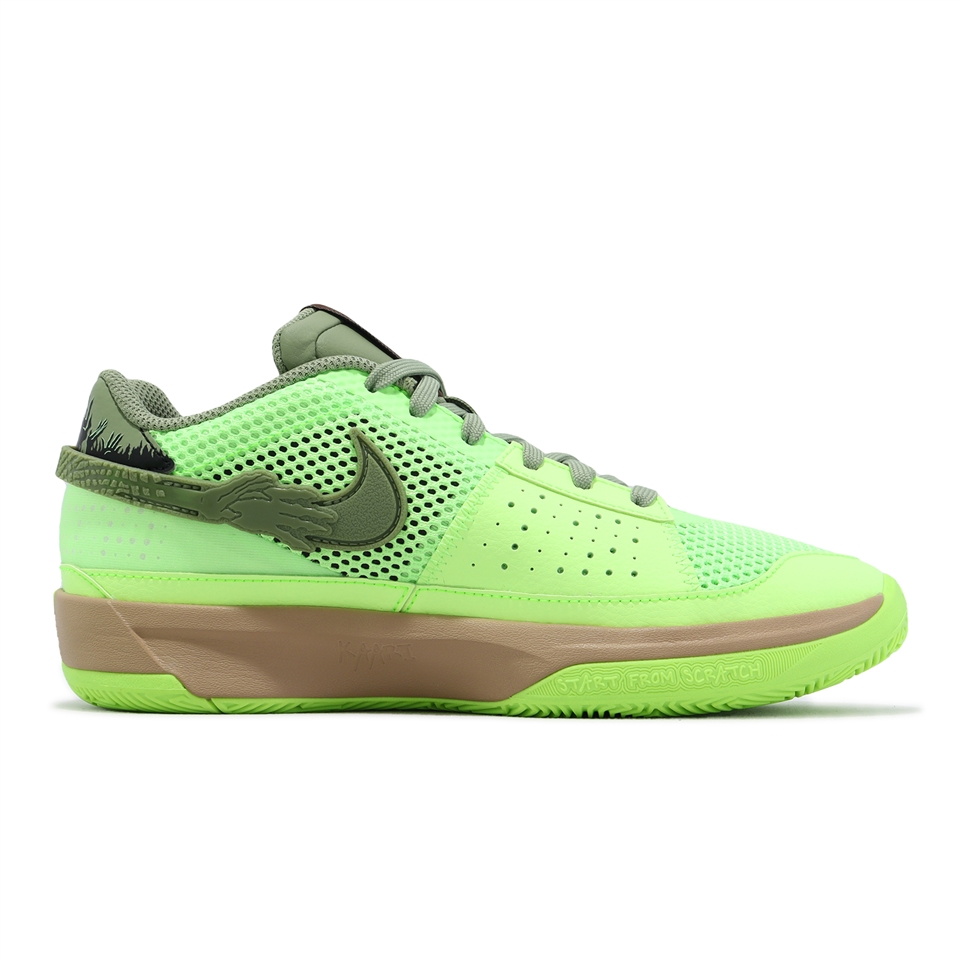 Nike 籃球鞋JA 1 GS 萬聖節Zombie 殭屍綠灰女鞋大童鞋莫蘭特FV6097-300