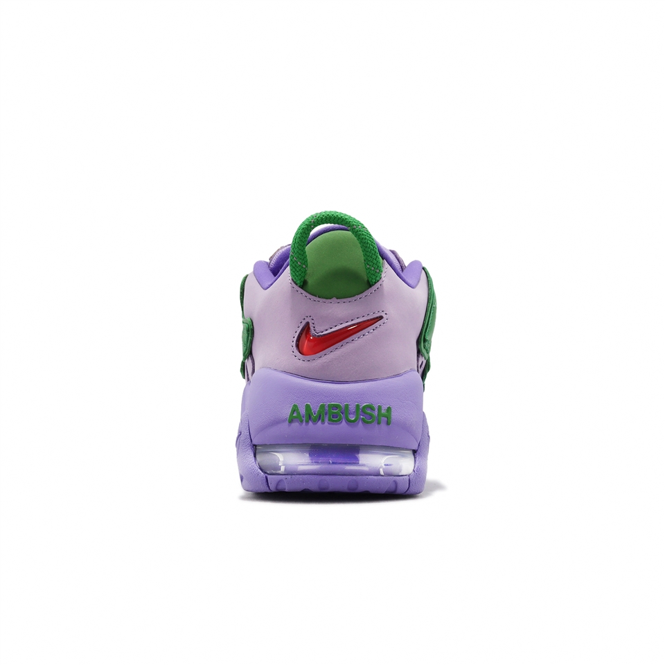 Nike x AMBUSH Air More Uptempo Low 紫綠聯名男女鞋大AIR 低筒FB1299