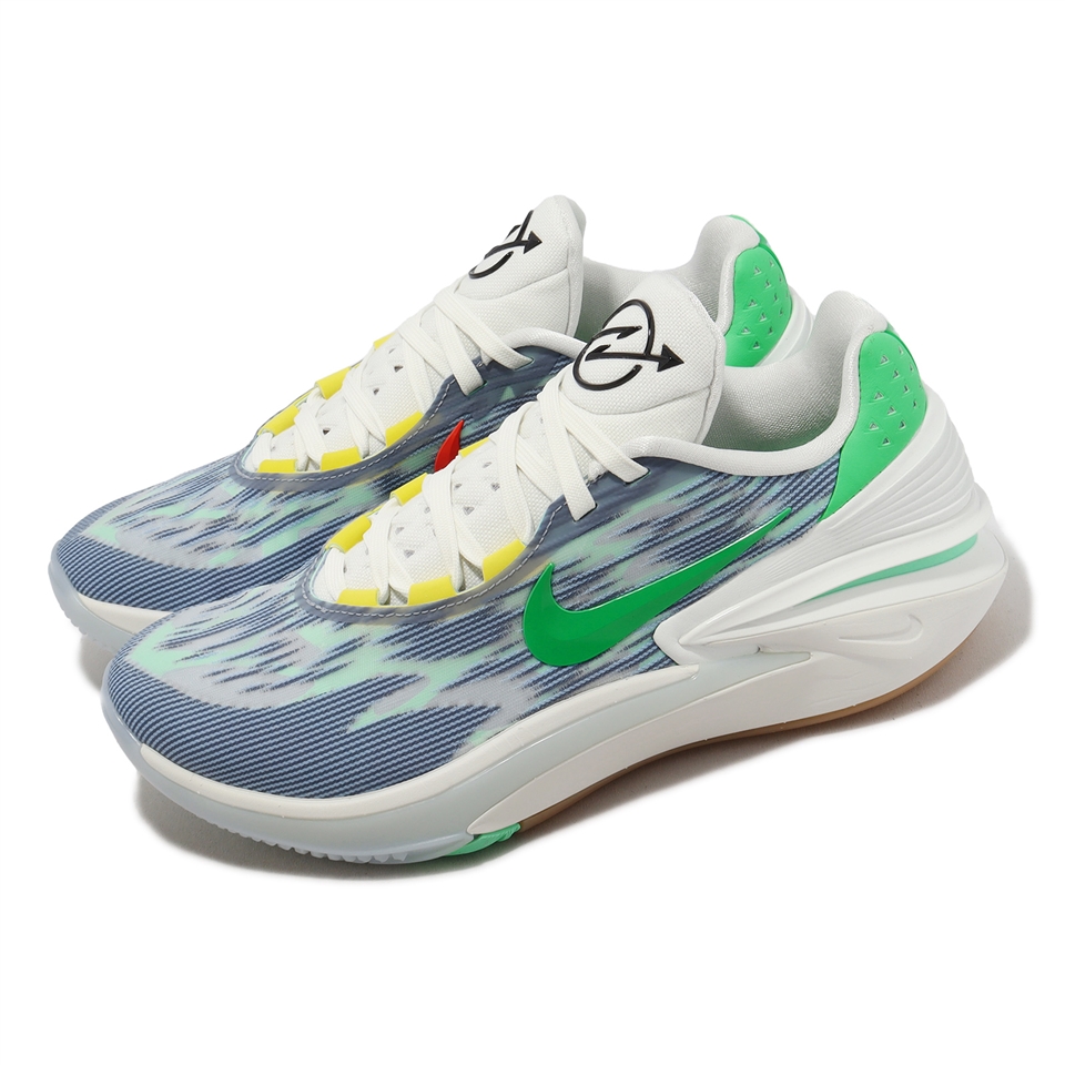 Nike 籃球鞋Air Zoom G.T. Cut 2 EP 藍綠紅膠底氣墊男鞋DJ6015