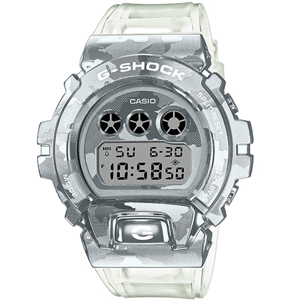 CASIO 卡西歐】G-SHOCK 金屬迷彩半透明手錶白透GM-6900SCM-1_49.7mm|G