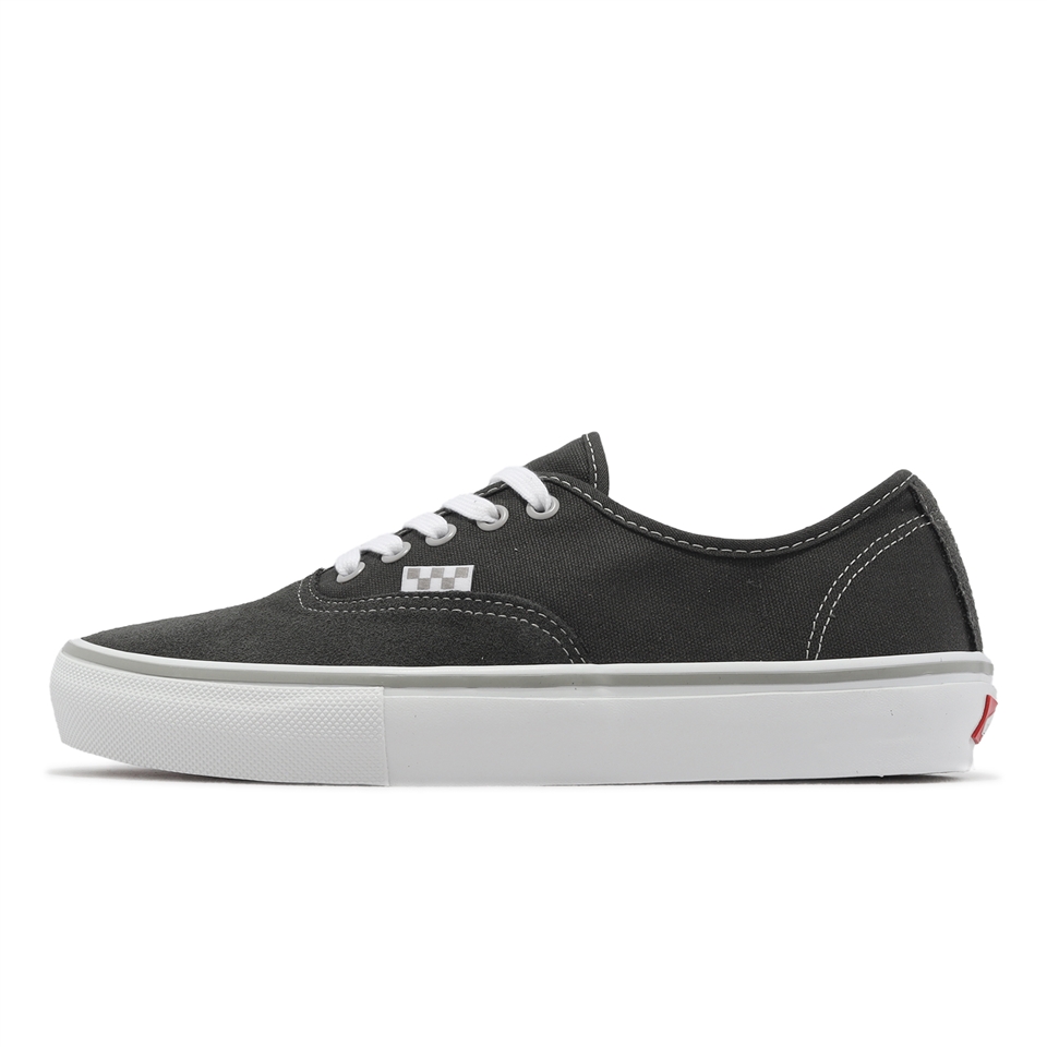 Vans 滑板鞋Skate Authentic 男鞋深灰帆布麂皮基本款休閒鞋VN0A5FC8DGW