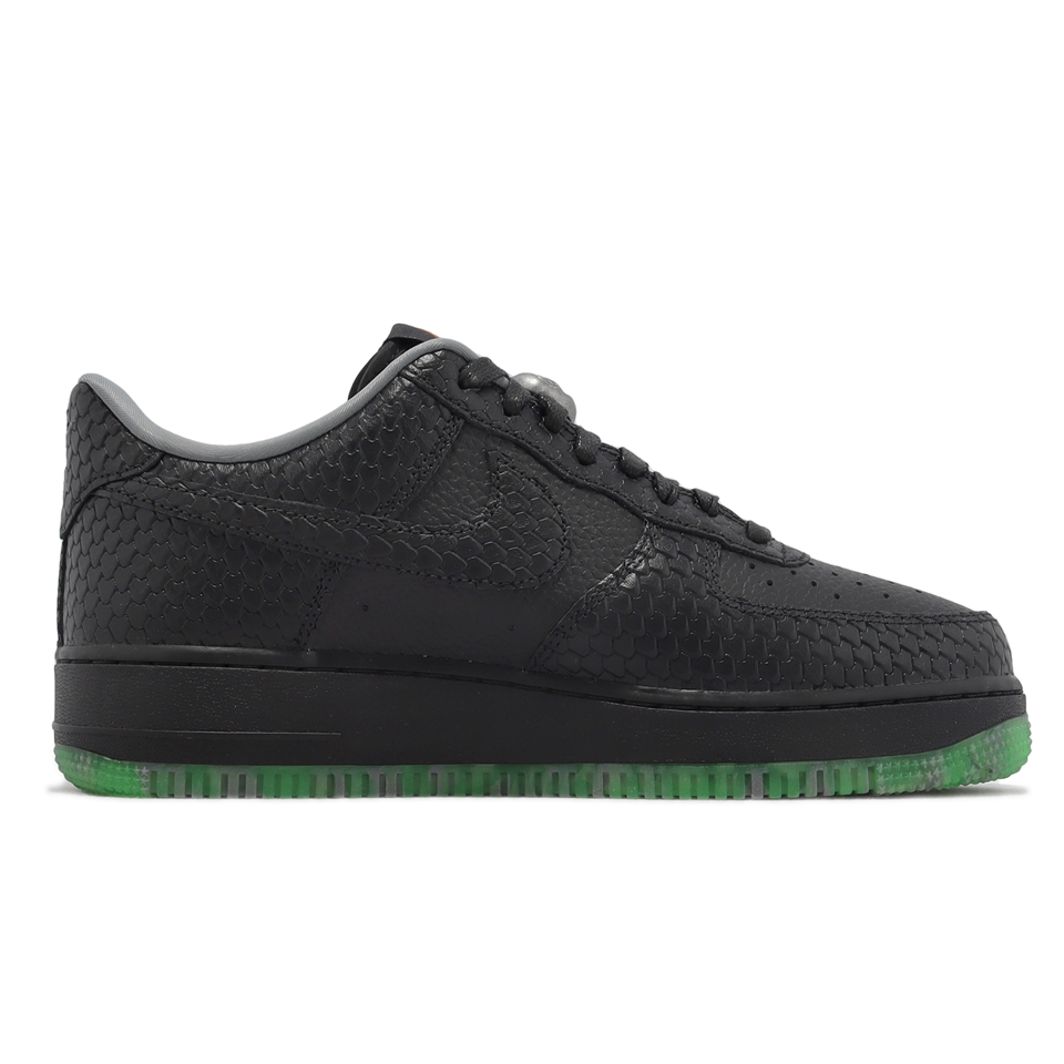 Nike 休閒鞋Air Force 1 07 PRM 男鞋黑綠萬聖節AF1 Halloween FQ8822