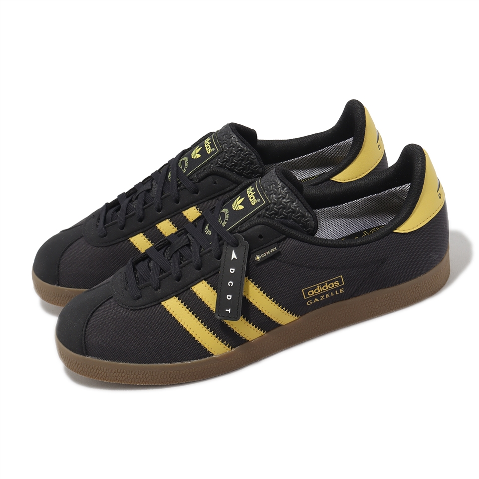 adidas 休閒鞋Gazelle DCDT GTX 男鞋女鞋黑黃防水聯名復古愛迪達IE8480