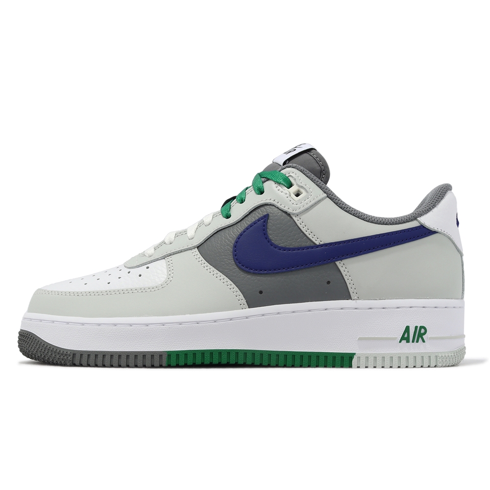 Nike 休閒鞋Air Force 1 07 LV8 Split 男鞋綠灰藍AF1 FD2592-001|休閒