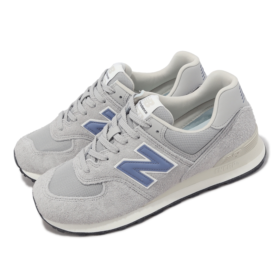 New Balance 休閒鞋574 男鞋女鞋灰藍麂皮復古緩震運動鞋NB 紐巴倫