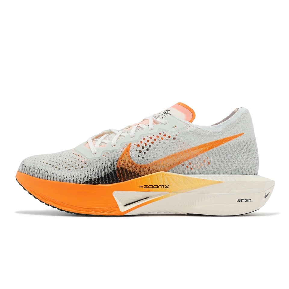 Nike 競速跑鞋ZoomX Vaporfly Next% 3 男鞋白橘碳板運動鞋FV3633-081