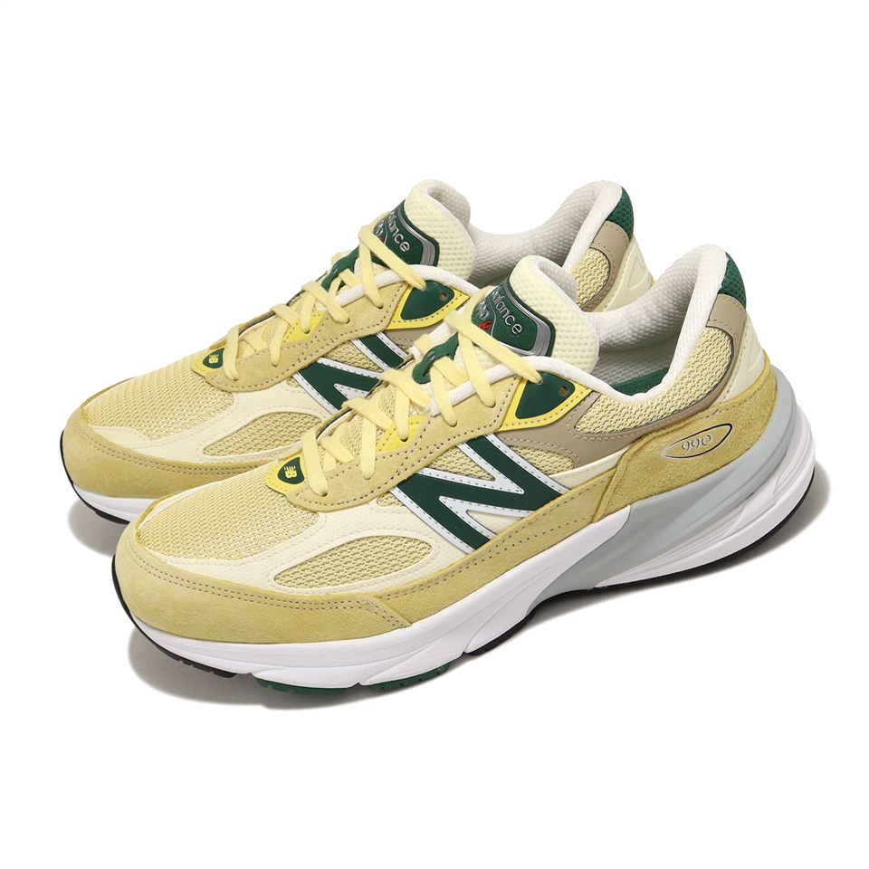 New Balance 休閒鞋990 V6 Sulphur Green 黃綠經典復古麂皮反光美製男