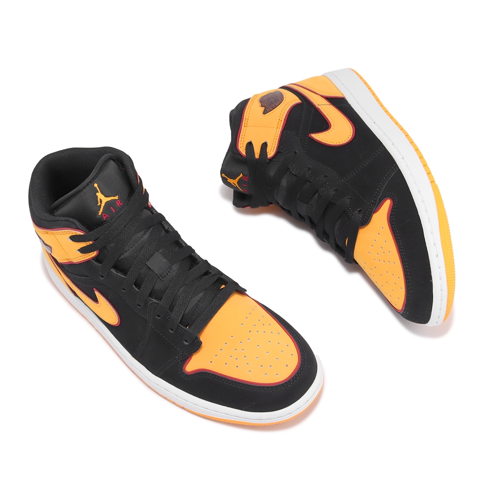 Nike Air Jordan 1 Mid SE Vivid Orange 男鞋夕陽橘黑AJ1 休閒鞋FJ4923