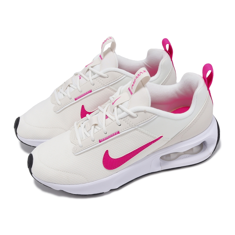 Nike 休閒鞋Wmns Air Max INTRLK Lite 女鞋米白桃紅氣墊厚底運動鞋