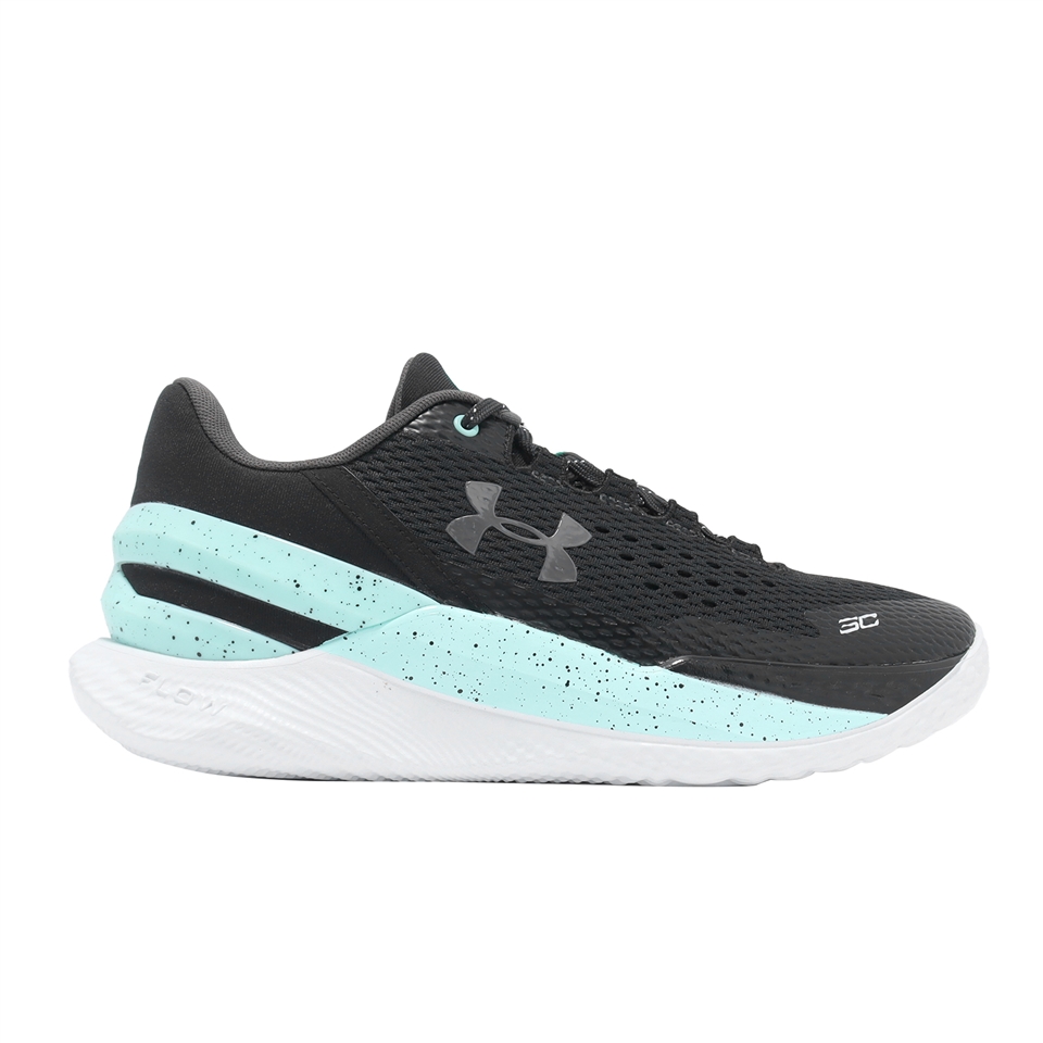 Under Armour 籃球鞋Curry 2 Low Flotro 男鞋黑藍支撐Flow 緩震復刻UA