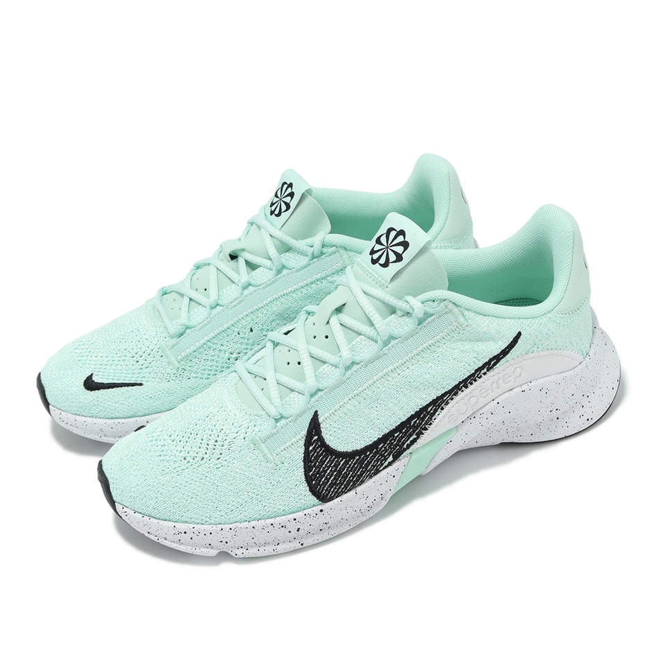 Nike 訓練鞋Wmns Superrep Go 3 NN FK 女鞋綠白針織支撐多功能運動鞋