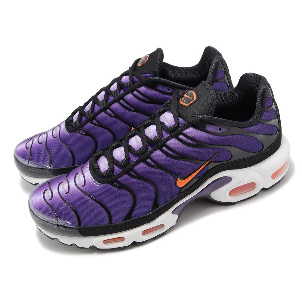 Nike 休閒鞋Air Max Plus OG 復古紫黑橘原版配色男鞋氣墊DX0755-500