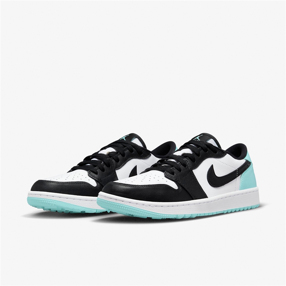 Nike 高爾夫球鞋Air Jordan 1 Low Golf 男鞋黑綠Copa 皮革AJ1 DD9315