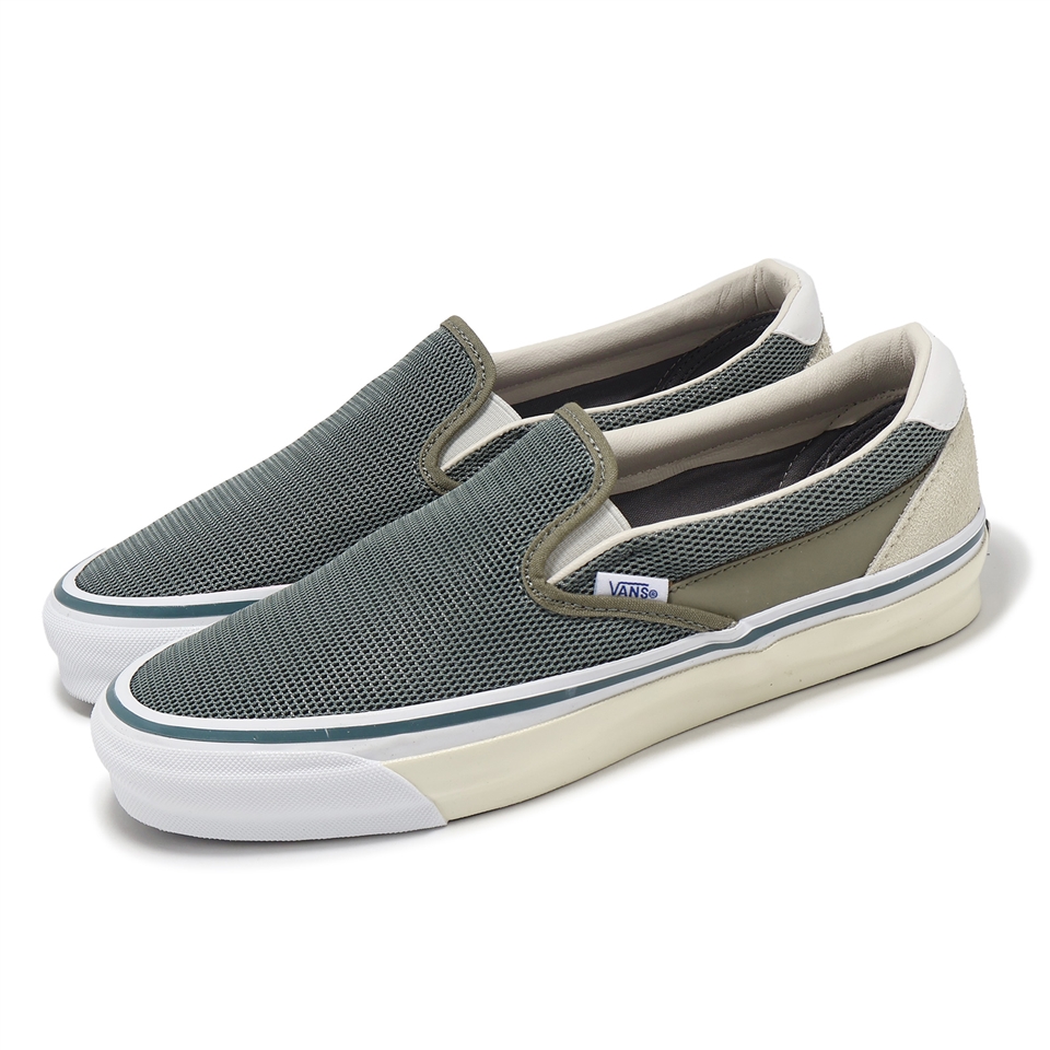 Vans 懶人鞋Slip-On Reissue 98 SP 男鞋綠米白TDC 東京日系休閒鞋