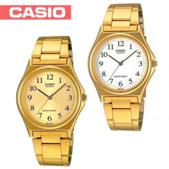【CASIO 卡西歐】氣質燦金數字型指針女錶（LTP-1130N）白金兩色可選