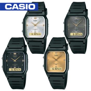 【CASIO 卡西歐】日系潮流復古雙顯錶（AW-48HE）四色可選